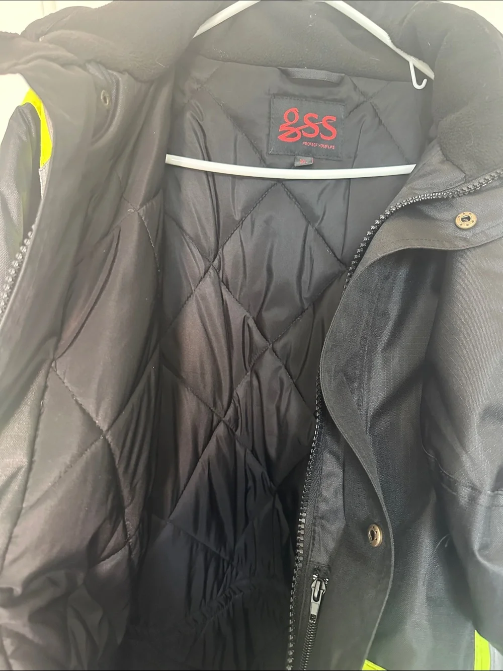 High-Visibility Black Performance Safety Jacket by GSS